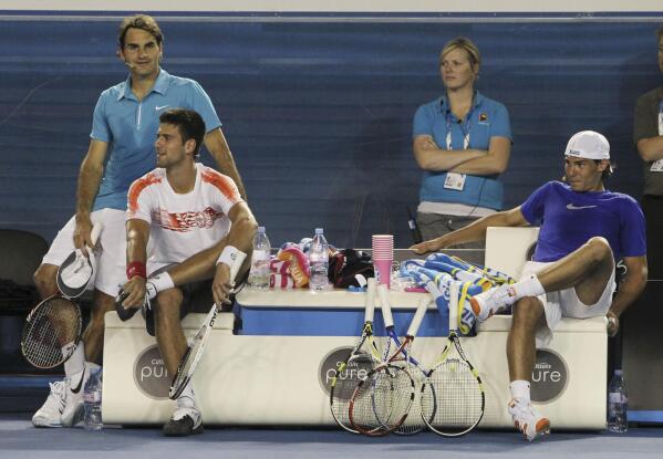 Djokovic Nadal Federer grouped in same half at French Open AP News